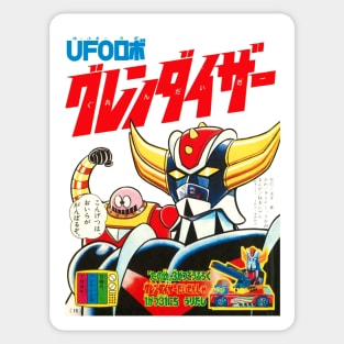 UFO Robot Grendizer Boss Borot 1970s Sticker